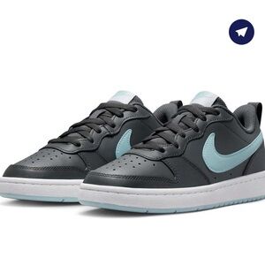 Nike Court Borough Low 2 (GS) Iron Grey/Ocean Bliss-White
